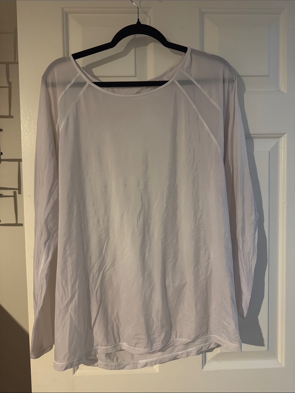 lululemon athletica White Lightweight Long-Sleeve Crew Top